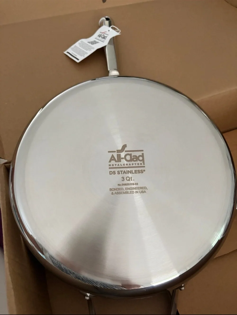 All-Clad D5® 3-quart Stainless Steel Nonstick Saute Pan & Lid Brand New Box